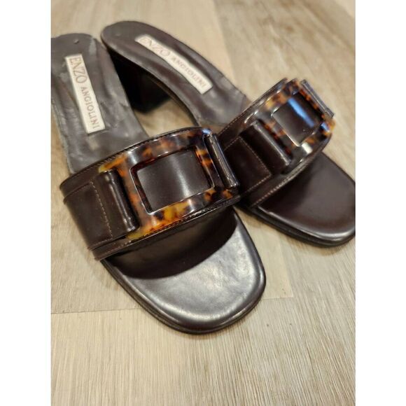 Vintage Enzo Angiolini Slide on heeled shoes size 6M - Picture 2 of 11